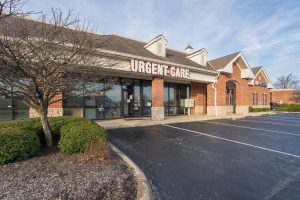 Sunbury Urgent Care exterior and parking lot